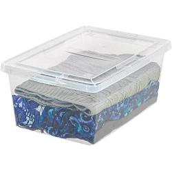 17 Quart Plastic Storage Boxes IRIS, Clear, 1 Pack