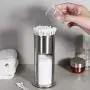 TOPBATHY Stainless Steel Cotton Swabs Storage Boxes Swab Holder Desktop Cosmetic Cotton Pads Storage Boxes Containers with Lid TOPBATHY Stainless Steel Cotton Swabs Storage Boxes Swab Holder Desktop Cosmetic Cotton Pads Storage Boxes Containers with Lid