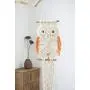 Macrame owl wall hanging, macrame owl plant hanger, cute owl tapestry wall planter indoor outdoor, owl wall decor wall art, boho farmhouse
