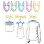 Emual Folding Hanger,12 Pcs Portable Folding Clothes Hangers Foldable Clothes Drying Rack for Travel