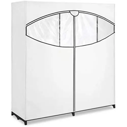 Whitmor Extra-Wide Clothes Closet, 60” with, White Cover