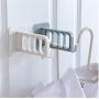 10pcs Random Color Multi-Port Support Circle Clothes Hanger Clothes Drying Rack Multifunction Plastic Scarf Clothes Hangers Hangers Storage Racks