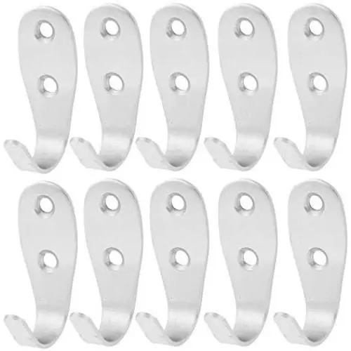 uxcell Stainless Steel Bathroom Clothes Wall Mount Single Hook Hanger 10PCS uxcell Stainless Steel Bathroom Clothes Wall Mount Single Hook Hanger 10PCS