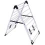 HomeTech 3 Tier Foldable Drying Rack Laundry Wing Shape | Free Standing Large Portable Heavy Duty Folding Clothes Dryer Hanger Storage Organizer Shoes Kitchen Shirt Indoor Outdoor Mat Garment