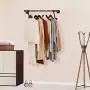MZGH ISLAND Wall Mount Industrial Vintage Clothing Store Coat Rack, Wall Hanging Pipe Shelves,Clothes Display Stand,Hanging Storage Garment Rack,Towel Rack (31.5 in)