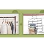 HJYPYJ Magic Hanger,Multifunction Magical Hangers,Stainless Steel + Sponge Trouser Hangers,Space-Saving Organizer Hangers, Not Easily Deformed/Beige / 1 pcs