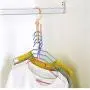 10pcs Random Color Plastic 5 Circle Multilayer Windproof Clothes Hanger Organizer Fixed Holder Storage Racks Buckle Hanger Anti-Slip Home 10pcs Random Color Plastic 5 Circle Multilayer Windproof Clothes Hanger Organizer Fixed Holder Storage Racks Buckle Hanger Anti-Slip Home