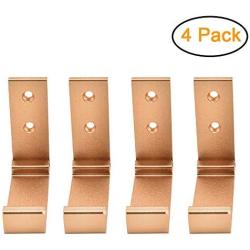 Coat Rack Wall Mounted, Foldable Towel Wall Hanger Hooks Retractable Hook Folding Wall Rack Hook Holder for Clothes - Utility Hooks - Space Aluminum Coat Clothes Hangers - 4 Pack (Gold)