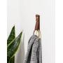 small leather strap brass ring wall hook wall hanging storage towel hook modern bathroom towel rack leather loop strap holder scarf hanger