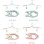 YOUOWO 4 PCS Portable Folding Clothes Hangers with 8 Hanger Clips for Scarves Suits Trousers Pants Shirts Socks Underwear for Travel Home (Blue Green Pink Beige)