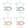 YOUOWO 4 PCS Portable Folding Clothes Hangers with 8 Hanger Clips for Scarves Suits Trousers Pants Shirts Socks Underwear for Travel Home (Blue Green Pink Beige)