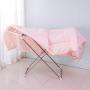 BAOYOUNI Clothes Drying Rack Collapsible Lightweight Laundry Dryer Hanger Shelf with Socks Clips for Bathroom, Indoor, Balcony, Yard and Outdoor Use