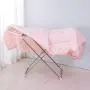 BAOYOUNI Clothes Drying Rack Collapsible Lightweight Laundry Dryer Hanger Shelf with Socks Clips for Bathroom, Indoor, Balcony, Yard and Outdoor Use