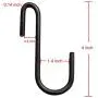 YourGift 20 Pack 4 Inch Heavy Duty S Hooks Black S Shaped Hooks Hanging Hangers Hooks for Kitchen, Bathroom, Bedroom and Office: Pan, Pot, Coat, Bag, Plants(20 Pack/Black/Large) YourGift 20 Pack 4 Inch Heavy Duty S Hooks Black S Shaped Hooks Hanging Hangers Hooks for Kitchen, Bathroom, Bedroom and Office: Pan, Pot, Coat, Bag, Plants(20 Pack/Black/Large)