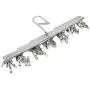 underwear drying rack Multi-function Clothes hanger Stainless steel Originality Socks clip 35 Windproof clamp ( WJY )