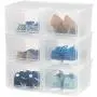 IRIS USA, Inc. NSSB-H Front Entry Stackable Shoe Box, Tall, Pearl