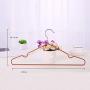 Clothes Hangers, 10pcs Metal Non Slip Coat Hanger, Space Saving Clothes Hangers Strong & Durable Lightweight Hangers Organizer for Hangs Suit, Jackets, Trousers and Sweater(40cm18.5cm,Purple)