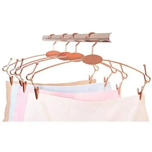 10pcs Random Color Rose Gold Hanger Exquisite Metal Bold Non-Slip Underwear Alloy Hanger Bra Clothespin Bra Panties Clip Clothes Racks 10pcs Random Color Rose Gold Hanger Exquisite Metal Bold Non-Slip Underwear Alloy Hanger Bra Clothespin Bra Panties Clip Clothes Racks