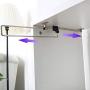 uxcell Retractable Wardrobe Closet Pull Out Rod Clothes Hanger Towel Rail Extending Rail Storage Organiser Plating 30cm