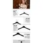 Black Velvet Hangers for Clothes- Heavy Duty Coat Hangers Non Slip Velvet- Slim and Space Saving Clothing Hangers for Top, Shirt, Sweater and Other Dress- Durable Suit Hangers (18, Coat Hangers)