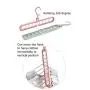 In kds 5pcs Wardrobe Space Saver Magic Clothes Closet Storage Hanger Organizer Random Clour