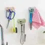 Heyuni.3 Pcs Elephant Self-Adhesive Key Ring Hooks Hangers Holder for Bathroom Kitchen Decorative Wall