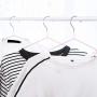 High-tech type 10pcs Children Adult Clothes Hanger Clothes Drying Rack Non Slip Metal Shirt Hook Hangers,Blue