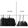 Hofumix Clothes Hangers Satin Hangers Cotton Coat Hanger Flower Pattern Rural Style Bow Sponge Coat Hangers Anti Slip Heavy Duty Satin Padded Hangers with Magic Clothes Hanger for Sweaters, Dresse