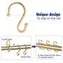 Metal Shower Curtain Hooks,Set of 12 Rings,Rust Resistant S Shaped Hooks Hangers for Shower Curtains, Kitchen Utensils, Clothing, Towels, etc. (Gold) Metal Shower Curtain Hooks,Set of 12 Rings,Rust Resistant S Shaped Hooks Hangers for Shower Curtains, Kitchen Utensils, Clothing, Towels, etc. (Gold)