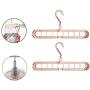Highway 2pcs Magic Clothes Hanger Organizer,Multifunction Space Saving Hangers,Sturdy Plastic,Standard Hangers,Foldable Storage Coat Hangers (Grey)
