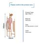 BAOYOUNI Foldable Coat Garment Rack Hall Tree Indoor Entryway Standing Laundry Clothes Hats Bags Hanger Corner Shelves Space Saver, Adjustable Feet (Wood Color) BAOYOUNI Foldable Coat Garment Rack Hall Tree Indoor Entryway Standing Laundry Clothes Hats Bags Hanger Corner Shelves Space Saver, Adjustable Feet (Wood Color)