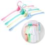 DreamJ 5PCS Folding Clothes Hangers, Travel Hangers Portable Collapsible Clothes Hangers Non-Slip Collapsible Hanger for Travelling