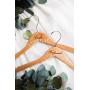 Wedding Hanger with Name or Titles for Bride & Bridesmaids Bridal Hanger for Wedding Dress Mrs Hanger Floral Geometric Modern Wedding