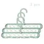 HJYPYJ Magic Hanger,Multifunction Magical Hangers,360?? Rotate PP Hanger,Space-Saving Organizer Hangers, Vertical Suspension/Green / 3 pcs HJYPYJ Magic Hanger,Multifunction Magical Hangers,360?? Rotate PP Hanger,Space-Saving Organizer Hangers, Vertical Suspension/Green / 3 pcs