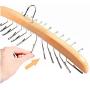 Multi-Functional Wooden Clothes Hangers Rotatable Storage Hangers Cloth Rack Storage Cloth Household Hanger Closet Organizer 2pcs Random Color
