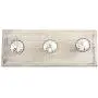 Indianshelf Handmade 3 Artistic Vintage Silver Wooden Stripe Murcary Key Hooks Hangers/Clothes Hooks for Doors Indianshelf Handmade 3 Artistic Vintage Silver Wooden Stripe Murcary Key Hooks Hangers/Clothes Hooks for Doors