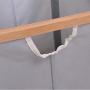 Bamboo Laundry Hamper Garment Hanger Storage Rack Hanging Clothes Household Laundry Clothesline Storage Clothing Closet Racks, Iron, Garment, Apparel, Indoor, Washing Line, Wood, Wooden, Inside