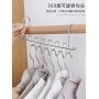 Yizhichu1990 Hanging Clothes Hanger Organizer Rack, Sturdy Stainless Steel Clothes Caddy Hangers Storage Rack Holder Stacker for Wardrobe Closet & Room Tidier Laundry Rooms Drying Rack,Save Space (1)