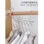 Yizhichu1990 Hanging Clothes Hanger Organizer Rack, Sturdy Stainless Steel Clothes Caddy Hangers Storage Rack Holder Stacker for Wardrobe Closet & Room Tidier Laundry Rooms Drying Rack,Save Space (1)