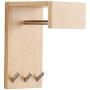 HLR-Coat Racks Free Standing Coat Rack Solid Wood Wall-Mounted Simple Shelf Entrance Hook Up Hall Clothes Hangers Modern Bedroom Wood