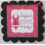 Leopard Corset Lingerie Theme Bridal Shower Bachelorette Party Door Sign Hanger - Lots of Colors - Party Packages & Tags, Banners, Cupcake Toppers etc.