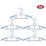 Ginyia Clothes Hanger, 5Pcs Durable Plastic Retractable Children Clothes Hanger Clothes Drying Rack for Drying Childrens Clothes(Blue)