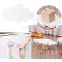 Wood Hangers - Cute Cloud Hooks Wooden Clothes Hanger Wall Decor Children Bedroom Pendant