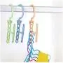 10pcs Random Color Hanger for Clothes Modern Style One Hanger Can Hold 5 Clothing Suit for Clothes Collector and Beautiful Lady Save Wardrobe Space