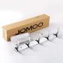 JOMOO 14 Inch Chrome Decorative Hooks for Hanging Coats On Walls Entryway Hooks for Towels Clothes Coat Rack with 5 Hangers,Wall Mounted