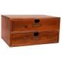 Juvale Small Wood Desktop Organizer Storage Boxes with Drawers, French Design