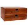 Juvale Small Wood Desktop Organizer Storage Boxes with Drawers, French Design