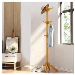 Aviat Coat Rack Free Standing Holder with 12 Hooks,Easy Assembly&Sturdy&Multifunctional,Hallway/Entryway Coat Hanger Stand Storage Shelf for Clothe,Suit,Shoes,Bag Scarf [Ship from USA] (Yellow)