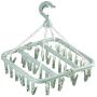 3PC Random Color 32 Clips Drying Rack Sock Holder Portable Windproof Towel Folding Cloth Hanger Rack Clothespin Wardrobe Hangers Decoration