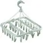 3PC Random Color 32 Clips Drying Rack Sock Holder Portable Windproof Towel Folding Cloth Hanger Rack Clothespin Wardrobe Hangers Decoration